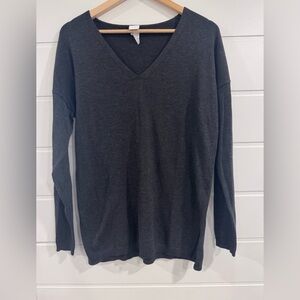 Lole Charcoal V-Neck Sweater